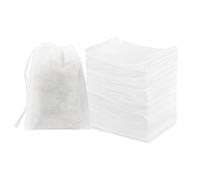 Sachets De Thé Remplissables - Petit Sachet Filtrant En Non-Tissé | Lot de 100 Sacs Filtres pour Cuisine et Soupe,Pour Café Assaisonnement Bouillon d'Os à la Maison en Cuisine en Voyage au Bureau et M