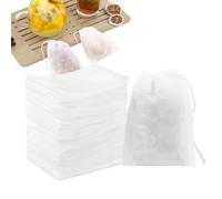 Sachets De Thé Remplissables,Petit Sachet Filtrant En Non-Tissé,Lot de 100 Sacs Filtres pour Cuisine et Soupe | Pour cuisine, voyage, bureau, assaisonnement, soupe, bouillon d'os, mijotage,