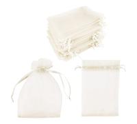 Sachets en organza, paquet de 100 Crème