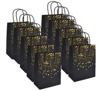 Sachets Kraft Avec Poignée - Lot 12 Pièces - 15x8x21cm - Cadeau Et Emballage