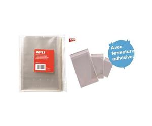 Sachets Polypropylène Fermeture Adhésive 120 X 180 Mm 100 Pièces