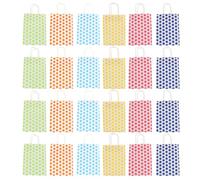 Sachets Présents Kraft 24 Pièces, Jolis Petits Paquet à Biscuits | Papier Kraft, Pochette D’emballage pour Bonbons et Fêtes, Style Élégant, Usage Mariages et Noël