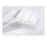 Sachets Zip 100x200 Mm Transparents - Lot De 1000 (10 X100 Sachets) - Épaisseur 50 Microns - Haute Qualité.