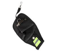 Sacoche à Outils de Ceinture en Oxford Noir pour Électricien, Accès | Petite Trousse Multifonction, Bande Réfléchissante, pour Clés et Couteau Utilitaire, Usage Quotidien