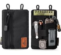 Sacoche à outils EDC en nylon - petite pochette pour outils EDC - noir