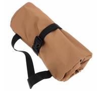 Sacoche à Outils en Tissu Oxford, Enroulable, 5 Poches, Khaki | Grosse Capacité, Compartiments Multiples, Bandes Élastiques Internes, Poignée et Bandoulière, pour Électriciens