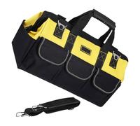 Sacoche à Outils Grosse Capacité en Tissu Oxford, Poignée Portable | Rangement Multifonction, Toile PE Résistante, pour Réparation D’appareils à Domicile, Électricien Professionnel, Bricolage