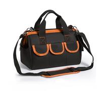 Sacoche à Outils Professionnelle, Ceinture à Outil d'électricien, Pochette à Outils Organisateur, Pochette D'électricien Professionnel, Sac de Ceinture de Stockage de Matériel (Orange)