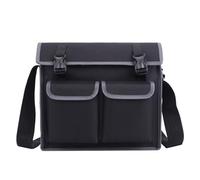 Sacoche à Outils Professionnelle, Ceinture à Outil d'électricien, Pochette à Outils Organisateur, Pochette D'électricien Professionnel, Sac de Ceinture de Stockage de Matériel (Noir)