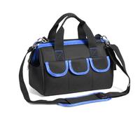 Sacoche à Outils Professionnelle, Ceinture à Outil d'électricien, Pochette à Outils Organisateur, Pochette D'électricien Professionnel, Sac de Ceinture de Stockage de Matériel (Bleu)
