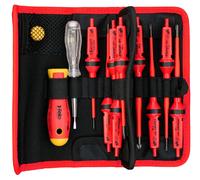 Sacoche de ceinture E-smart slim VDE 13 pcs. SL/PH/PZ/TORX®