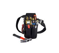Sacoche de ceinture porte-outils en toile avec séparateur en PE et sangle de taille résistante pour pantalons de travail