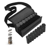 Sacoche de Rangement Monnaie - 8 Organisation Modernisée, Pochette Multi-Poches, Étui à Compartiments | Distributeur Pièces pour Ceinture Chauffeur Portefeuille Cadeau Famille Amis