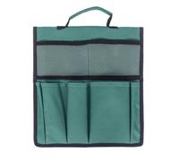 Sacoche de Rangement pour Outils de Jardin sur Chariot Vert | Toile Oxford Résistante, Grosse Poche Centrale et Compartiments Pratiques, Accès Facile Pendant les Travaux Extérieurs