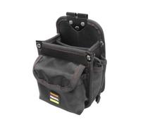 Sacoche Électricien Sac à Outils Pochette Ceinture Organiseur Étui Outils Légère Transport Facile avec Système Accrochage Rapide Adaptée au Chantier, Sac D Électricien 3026 sans Boucle Ni Poignée