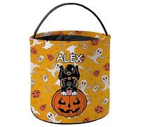 Sacs à Bonbon Halloween Boxer noir et feu jaune Sacs À Bonbons