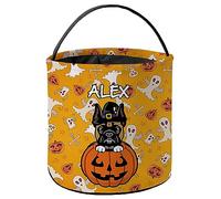 Sacs à Bonbons d'halloween Boxer Noir et feu Jaune Sacs de Bonbons