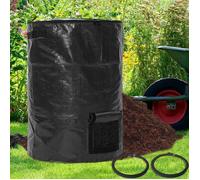 Sacs à compost de grande capacité (300 L) pour bac à compost de jardin,poubelles de cour (noir,1 pièce)