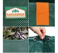 Sacs à déchets de jardin GARDEBRUK - 2x Sacs de jardin 500L 50 kg sac de déchets ordures végétaux tissu renforcé pliable 81240
