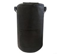 Sacs à déchets de jardin non tissés pour collecte de feuilles (noir)