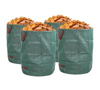 Sacs À Déchets De Jardin Vidaxl Avec Poignées 4 Pcs Pliables Ronds Verts 300 L