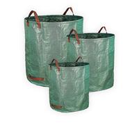 Sacs à déchets verts pour jardin. 3 tailles, Résistants avec poignées - XXL-500 litres - L-300 litres - M-120 litres