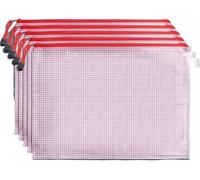 Sacs à filet avec fermeture à glissière, Pochette À Documents En Maille A3/A4/A5/A6, 5 Pièces, Fermeture Éclair for Ranger Les Fournitures De Bureau