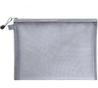 Sacs à filet avec fermeture à glissière, Pochette En Maille Nylon À Fermeture Éclair, 3 Pièces, Sacs Cosmétiques, Voyage for Fournitures De Bureau