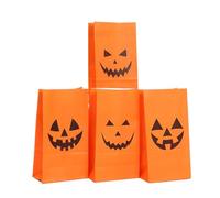 Sacs à Halloween Sachets de fête orange pour collecte de bonbons | Poches cadeaux motifs Pour pop-corn biscuits foires classe maison