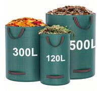 Sacs à ordures de jardin réutilisables, sacs de collecte de feuilles - capacité de 120/272/300 gallons, convient pour le nettoyage de la pelouse, les ordures et les débris, les feuilles, le linge et d