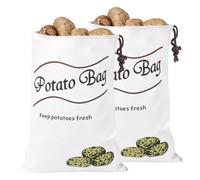 Sacs À Pommes De Terre Pour Le Rangement Contenant de conservation pour | Sacs à oignons Pour courses ferme et prépa repas cuisine maison intérieur placard comptoir Façon pomme de terre