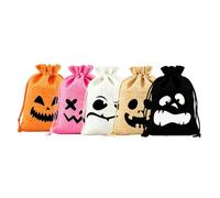 Sacs À Pour Halloween 5 Pièces Pochettes Rangement Halloween Avec Cordons