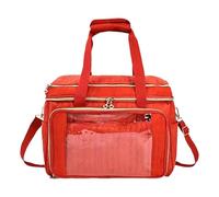 Sacs à tricoter - Grand organisateur de 27,99 cm, étui à fils, bandoulière réglable, tissu Oxford résistant | sac multi-compartiments pour matériaux artisanaux, outils, crochets, aiguilles, Prog