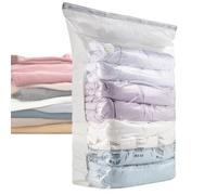 Sacs à Vide Sous Vide - Grande Compression sans Pompe pour Déménagement - Sans Pompe pour Vêtements Vêtements - pour Coussin, Couette, Couverture, Literie, Maison, Université, Valise