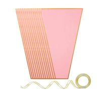 Sacs Bouquets Fleurs | 50 Pièces 28 x 46 x 9 cm Avec Ruban | Manchons D'Emballage Pour Bouquets | pour Femme Maman Fille Fête Mariage Anniversaire Remise de