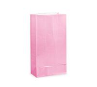 Unique Party - 59001 - Paquet de 12 Sacs Cadeaux - Papier - Rose Pastel