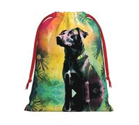 Sacs cadeaux à motif chien noir assis M - Ajoutez une touche de formalité à vos mariages, Noël, anniversaires et anniversaires de mariage - (S à L)