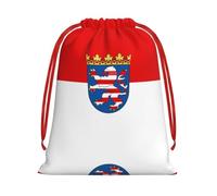 Sacs cadeaux avec cordon de serrage Motif drapeau de Hesse Coupe du monde de football