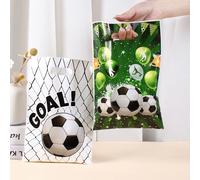 Sacs cadeaux de Football en plastique, 10/20/50 pièces, sacs à bonbons de Football, sacs à cadeaux de fête de Football pour équipe de sport pour enfants, fournitures d'anniversaire à thème C-50pcs