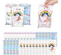 Sacs de Cadeaux Licorne,Sac de Bonbons 30Pcs Sac en Papier Réutilisable Sacs de Fête pour Faveur de Noël Anniversaire Fête