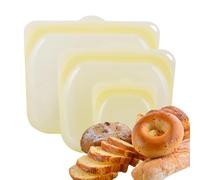 Sacs de Congélation Réutilisables Lot de 3 Boîtes à Lunch en Silicone | Sac pour Aliments Lavable au Lave-Vaisselle Pour déjeuner réfrigérateur préparation repas viande fromage