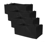 Sacs de culture rectangulaires en feutre non tissé avec poignées pour légumes et plantes, 4 tailles pour jardinage intérieur et extérieur (50 x 30 x 20 cm)