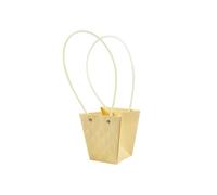 Sacs De Fleurs Portables En Papier Kraft 5Pcs Paper Flower Gift Bag With Handle Rectangle Tote Bag