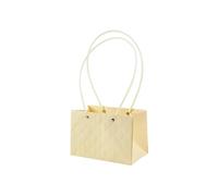 Sacs De Fleurs Portables En Papier Kraft 5Pcs Paper Flower Gift Bag With Handle Rectangle Tote Bag