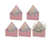 Sacs De Fleurs Portables En Papier Kraft Rose Presentation Box Stylish Paper Flower Holder Florist Bouquet Packing Storage