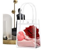 Sacs de fleurs pour bouquets pochette transparente étanche portable | Sacs à friandises en PVC étanches pour mariage, anniversaire, vacances, vente au détail, bonbons, biscuits, bouquets