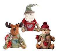 Sacs de Noël en Tissu Grands Sachets de Bonbons Père Noël pour Décoration