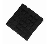 Sacs de Plantation de Plantes de Jardin Muraux Verticaux Extérieurs, Sacs de Culture en Feutre Réutilisables pour Jardin, Balcon, Cour, 36 Compartiments, Vert ou Noir (Black)