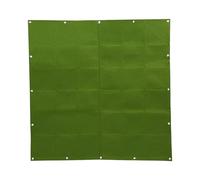 Sacs de Plantation de Plantes de Jardin Muraux Verticaux Extérieurs, Sacs de Culture en Feutre Réutilisables pour Jardin, Balcon, Cour, 36 Compartiments, Vert ou Noir (Green)