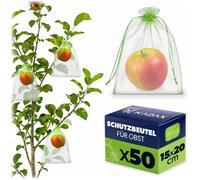 Sacs de protection pour raisins KADAX 15 x 20 cm, lot de 50, sacs de protection pour fruits avec cordon de serrage, protection efficace des raisins contre les insectes, les oiseaux et les nuisibles da